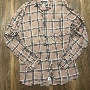 Jack & Jones Tan Plaid Button Down Shirt
